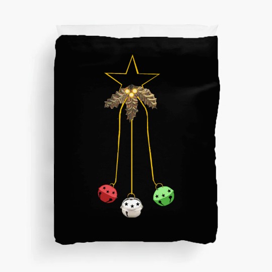 Jingle Bells Star Wreath Duvet Covers