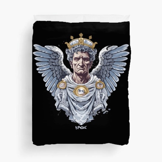 Emperor Caesar with Angel Wings Duvet Covers