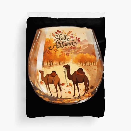 Hello Autumn unique design. Duvet Covers