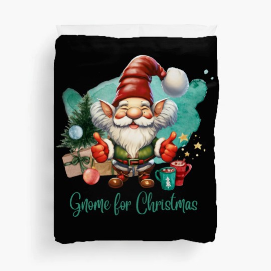 Thumbs Up Gnome for the Holidays Gnome Sweet Gnome Duvet Covers