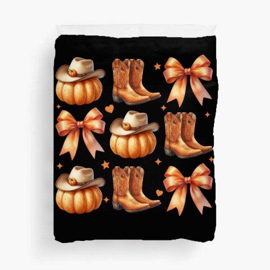 Bow Pumpkin Duvet Covers