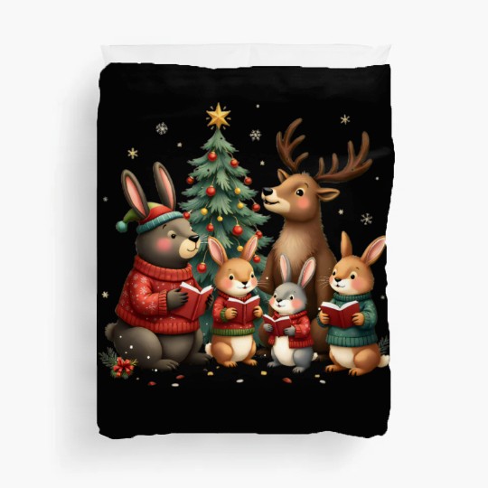 Woodland Animals Christmas Duvet Covers