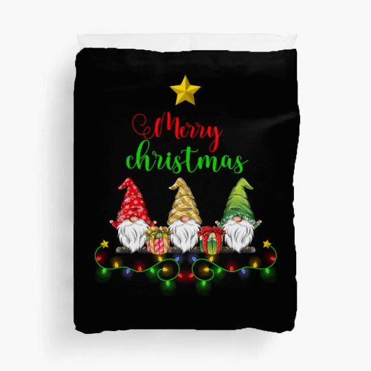 Gnomes Christmas Tree Funny Xmas Holidays Duvet Covers