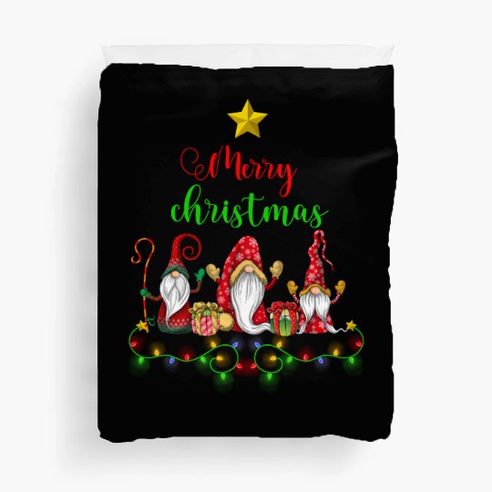 Gnomes Christmas Tree Funny Xmas Holidays Duvet Covers