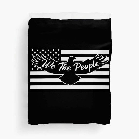 We The People Eagle Flag © LIKE US ON FACEBOOK Duvet Covers