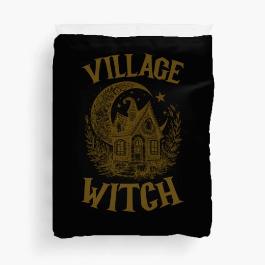 Village Witch Salem Vintage Halloween Duvet Covers