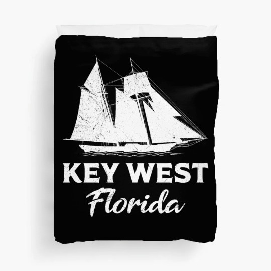 KEY-WEST FLORIDA Sailing Sunshine-State West Keys Duvet Covers