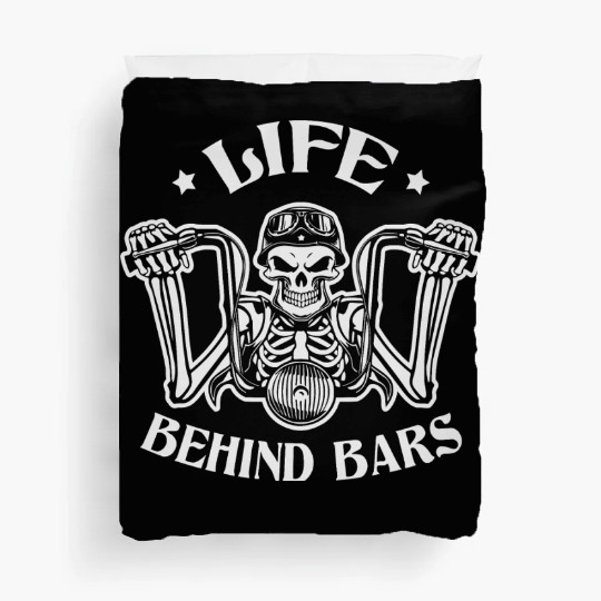 Life Behind Bars Biker LIKE US ON FACEBOOK # Duvet Covers