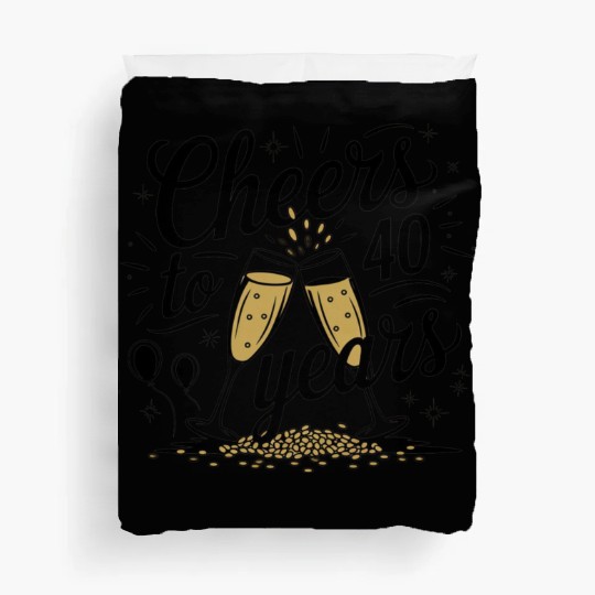 cheers to 40 years Duvet Covers 40th Birthday gift