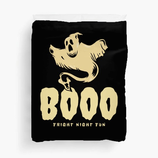 BOOO Fright Night Fun Ghost Halloween Duvet Covers