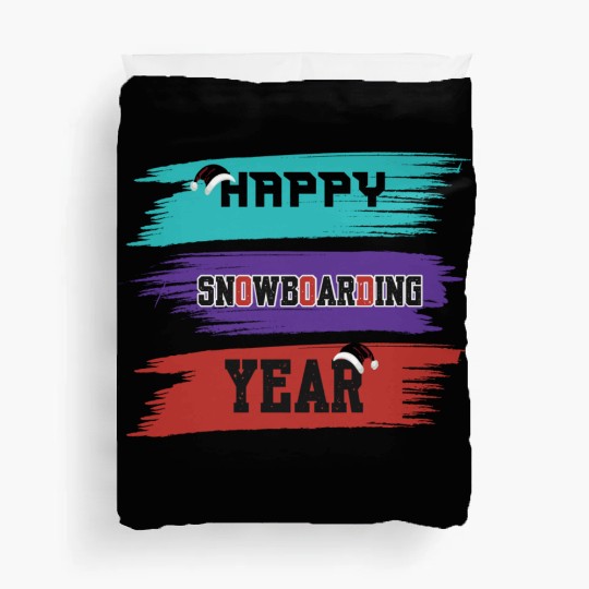 Happy Snowboarding Year Winter Duvet Covers