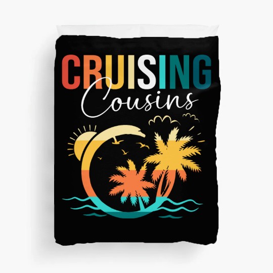 Family Cruise Mediterranean Cruising Cousins Duvet Covers