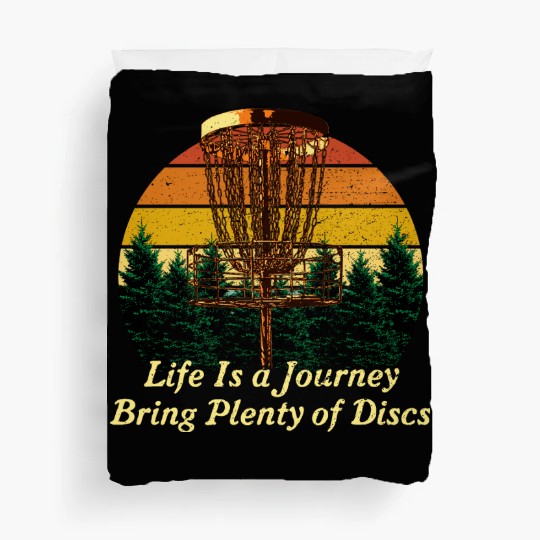 Bring Plenty of Discs Positive Quotes Disc Golf Po Duvet Covers