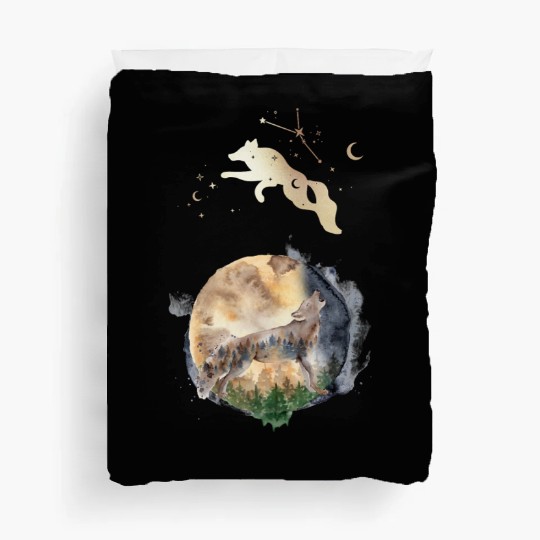 Wolf Moon Magic Duvet Covers