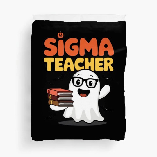 TEACHER SEIGMA HALLOWEEN PUMPKIN Duvet Covers