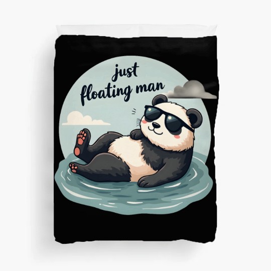 Cute Panda with Sunglasses Duvet Covers