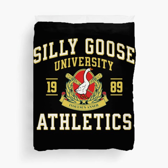 Silly Goose University Athletics Funny Goose Sport Duvet Covers