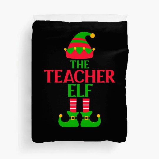 The Teacher Elf Funny Christmas Duvet Covers