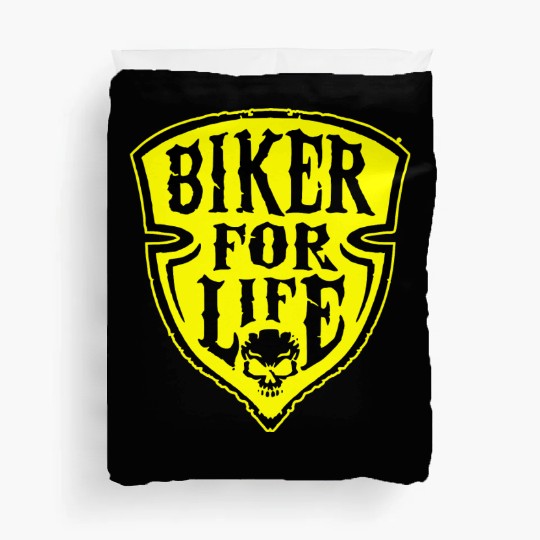 Biker For Life Shield LIKE US ON FACEBOOK # Duvet Covers