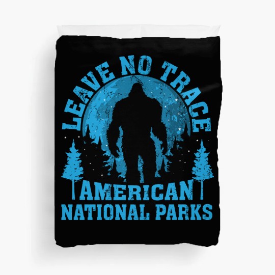 Bigfoot Leave No Trace America National Parks Duvet Covers