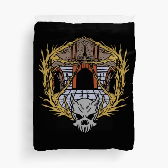 Dungeons Skeleton Magic Dungeon Duvet Covers