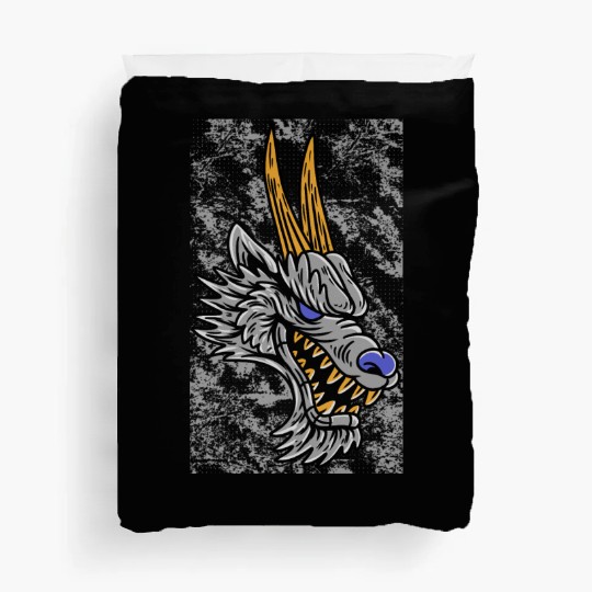 Fantasy RPG Wolf Magic Dungeon Duvet Covers