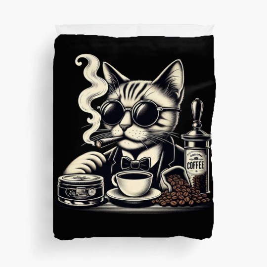 "Midnight Cat" Duvet Covers