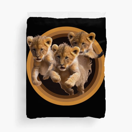 Kittens, Lion cubs Duvet Covers