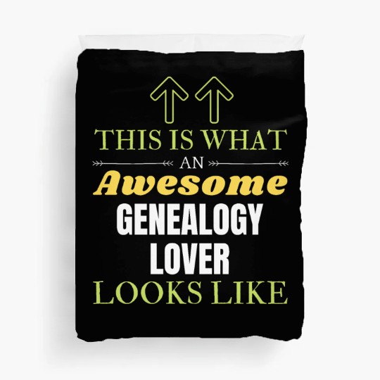 This is What an Awesome Genealogy Lover Looks Like Duvet Covers