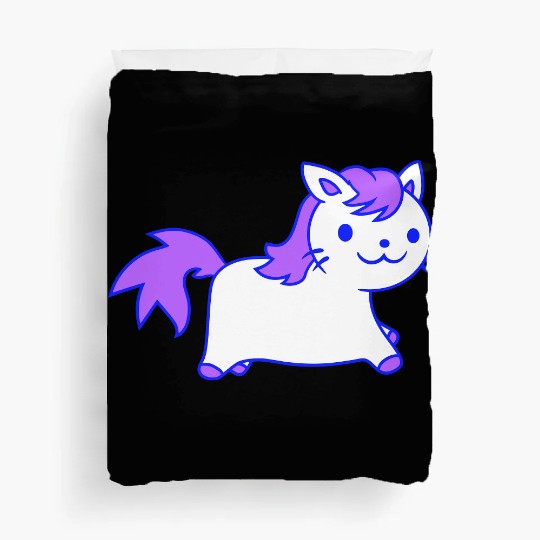 Little Pony Cat Face Little Small Horse Riding Fun Duvet Covers