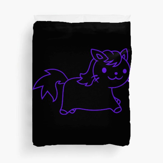Little Pony Cat Face Little Small Horse Riding Fun Duvet Covers