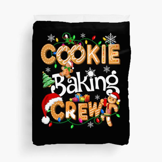 Cookie baking crew Cooking Lover Xmas Gingerbread Duvet Covers