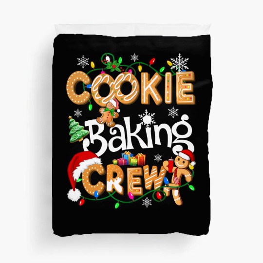 Cookie baking crew Cooking Lover Xmas Gingerbread Duvet Covers