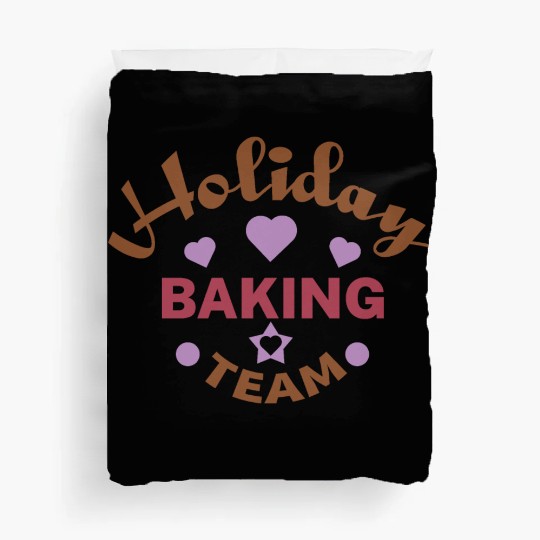 Holidays baking team Duvet Covers