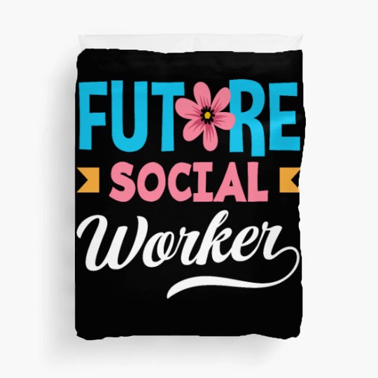 Future Social Worker With Flower Duvet Covers