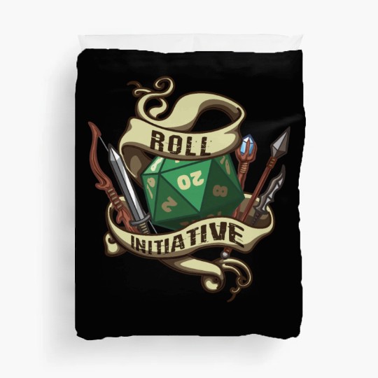 Roll Initiative Adventure Magic Dungeon Duvet Covers