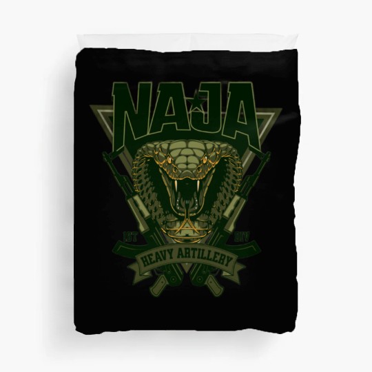 Military unit logo "NAGA" Duvet Covers