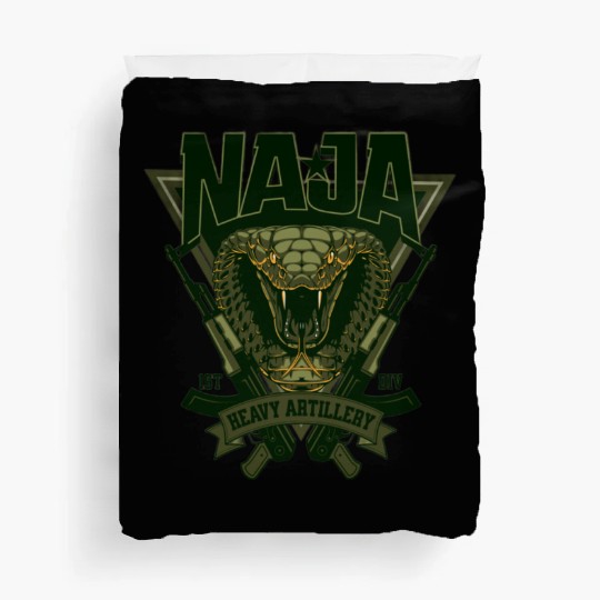 Military unit logo "NAGA" Duvet Covers