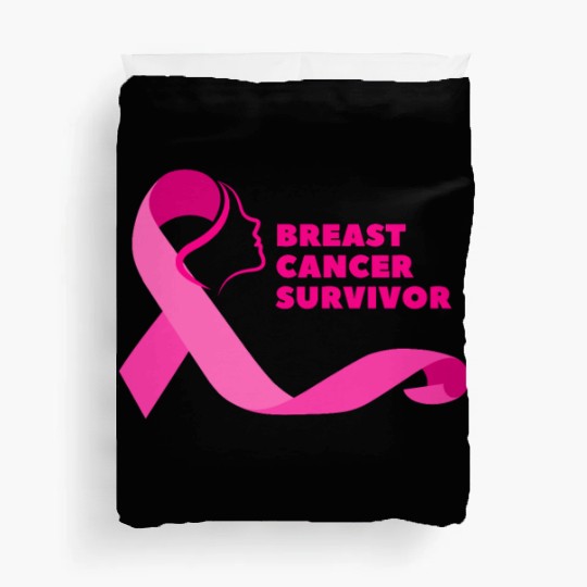 Breast cancer survivor Duvet Covers