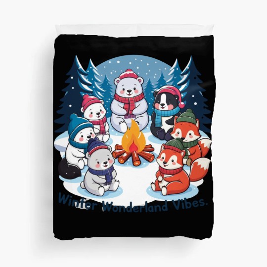Winter wonderland vibes Duvet Covers
