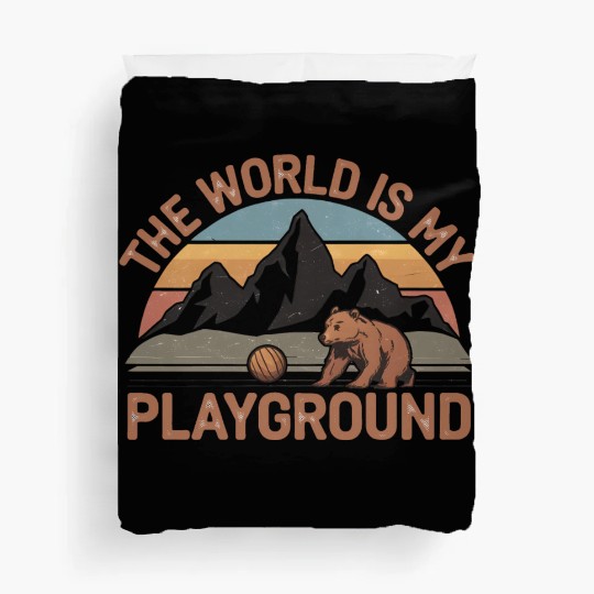 The World is My Playground Duvet Covers