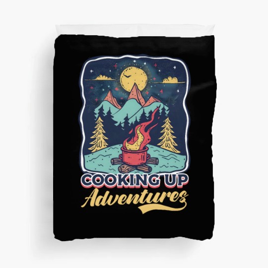 Camp Chef Cooking Up Adventures Duvet Covers