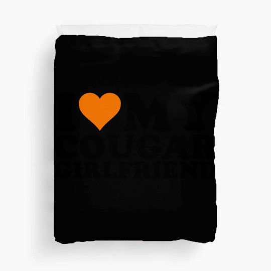 I Love Cougars Cougar Humor Valentine's Day 1WH2 Duvet Covers