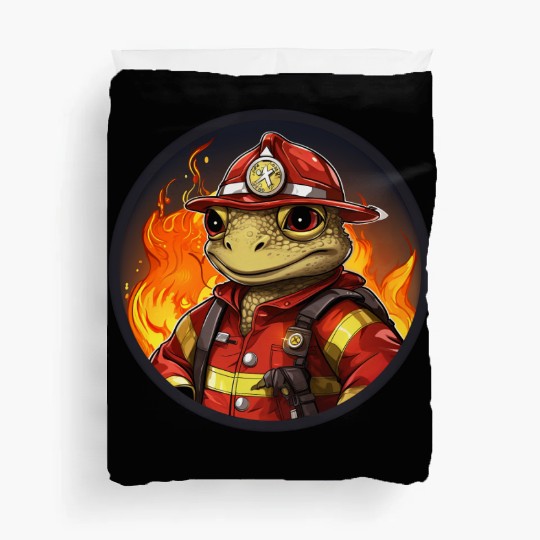 Frog Firefighter Duvet Covers