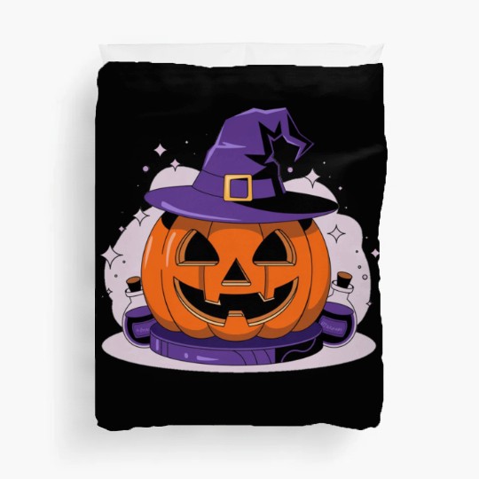 Witchy Jack-O'-Lantern Duvet Covers