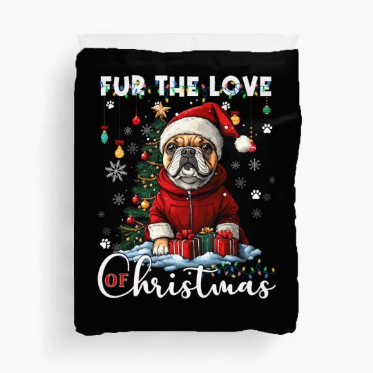 French Bulldog Christmas Tree Decoration Dog Lover Duvet Covers
