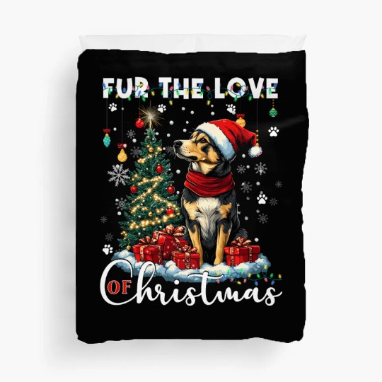 German Shepherd Christmas Tree Decorations Dog Duvet Covers