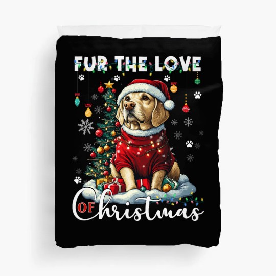 Labrador Retriever Christmas Tree Decorations Dog Duvet Covers