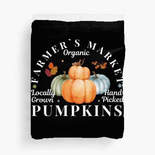 Farmers Market Organic Locally Grown Pumpkins Duvet Covers