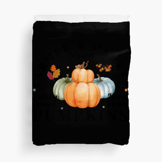 Farmers Market Organic Locally Grown Pumpkins Duvet Covers
